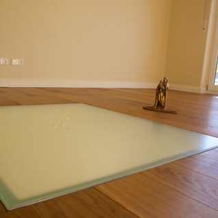 Oberlicht im Fussboden des Obergeschosses